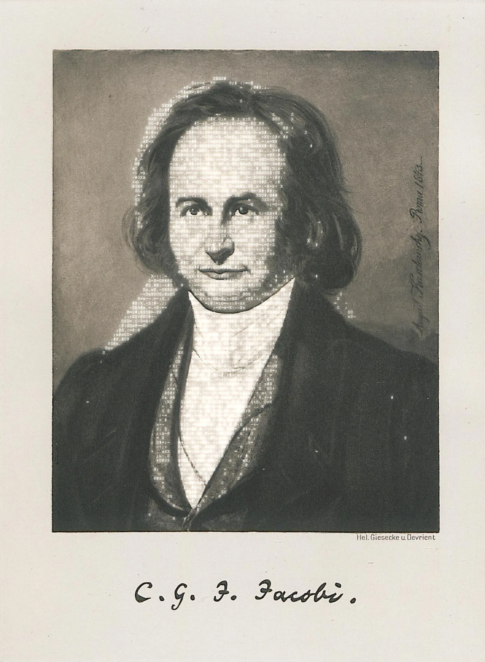 Portrait of mathematician Carl Gustav Jacob Jacobi